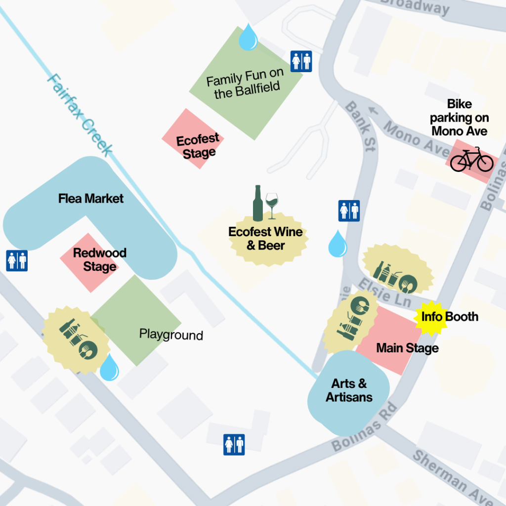 Fairfax Festival map